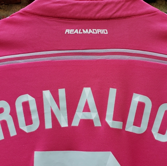 Ronaldo Jersey Long Sleeve Real Madrid Pink - Picture 6 of 6